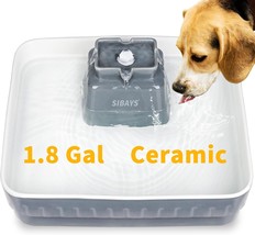 AAA Large Dog Water Fountain, 230Oz/1.8Gal Ceramic Pet Water Fountain, W... - $102.98