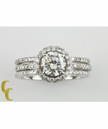 0.94 KT Diamante Rotondo GIA Solitario 18k Oro Bianco Three-Ring Set Mis... - $154,064.68 MXN