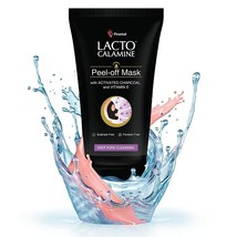 Lacto Calamine Face Peel Off Mask with Activated Charcoal and Vitamin E - 60g - £9.47 GBP