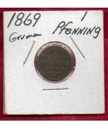 1869 German States Hesse-Darmstadt 1 Pfennig KM 337, Rare Old Coin Forei... - £45.52 GBP