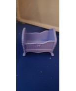 Fisher Price Loving Family Dollhouse Blue Baby Doll Crib Cradle Boy Twin... - $12.00