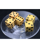 Lot of Five (5) Vintage Bakelite Dice 5/8&quot; - $18.53