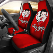 Betty Boop With Dog In Heart Cute Cartoon Car Seat Covers set of 2 - £31.23 GBP