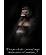 Warning Don&#39;t Speak Ill of Others Novelty Poster Quotation High Quality ... - £5.42 GBP+