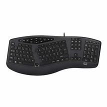 Adesso AKB-160UB Wired Ergonomic Keyboard with Integrated Palm Rest, Chi... - $49.99