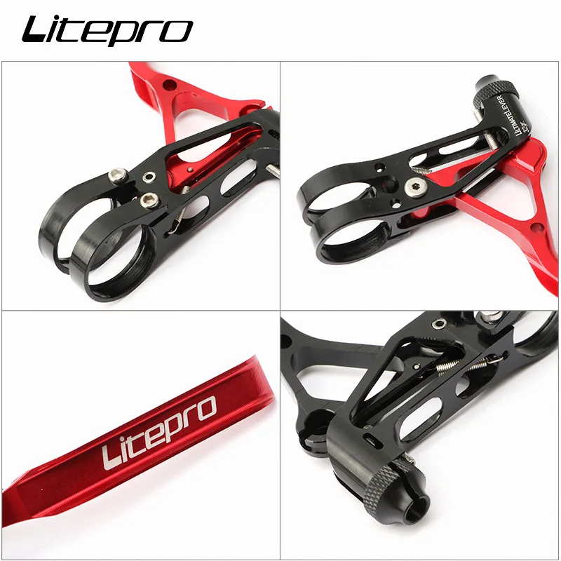 Sporting Litepro LP Ultralight CNC 64g Folding Bike V Brake Bar Brompton Road Bi - £51.31 GBP