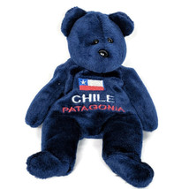 Chile Flag Patagonia Blue South America Bear Plush Stuffed Animal 2002 7.5&quot; - £12.37 GBP