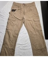 Wrangler Heavy Duty Workwear Mens Size 35x33 Cargo Tan Pants - $20.84 CAD