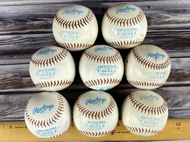 Lot of 8 Soft Core TVB 9&quot; 5oz Tee Ball Baseballs - Indoor Outdoor - Rawl... - $15.47