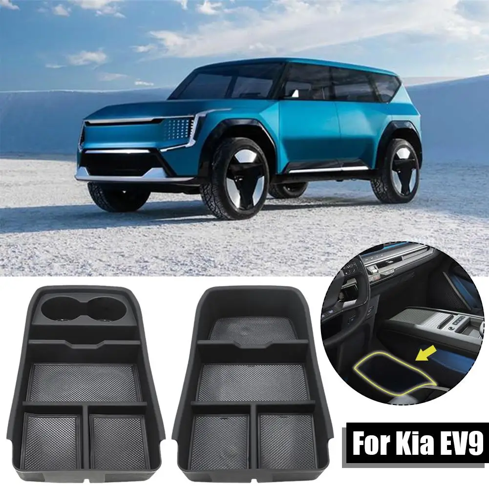 For Kia EV9 Armrest Storage Box Organizer Tray Center Car Large Console Tidying - £30.91 GBP+