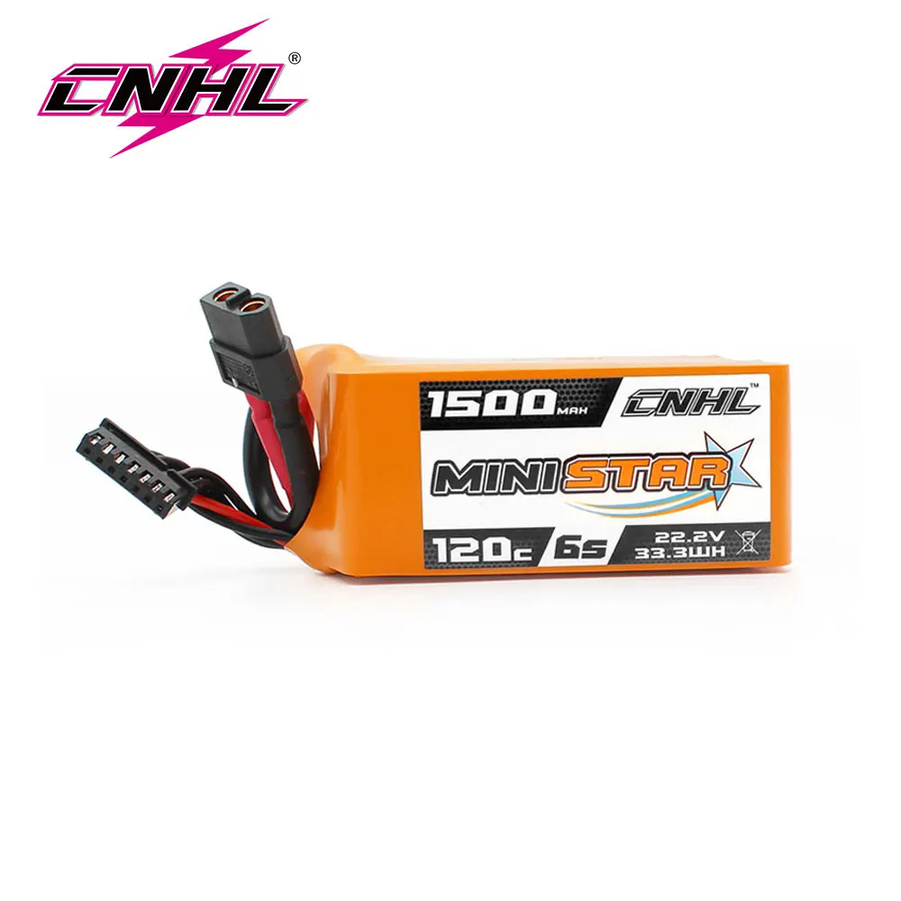 CNHL 6S 22.2V Lipo Battery 1500mAh 120C With XT60 Plug For RC FPV Car Drone - £46.68 GBP+