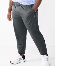 Mens Joggers Tek Gear Gray Midweight Active Big &amp; Tall Athletic Pants-size 3XLT - £22.57 GBP