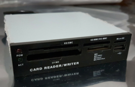 3.5&quot; Media Card Reader / Writer USB2.0 XD/SMC SD/MMC/RS-MMC MS/MS PRO/PR... - $10.13