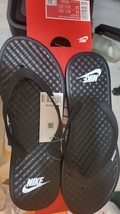 Nike On Deck Thong Flip-Flops Men&#39;s Slides Slipper [US:11] Black NWT CU3... - $50.31