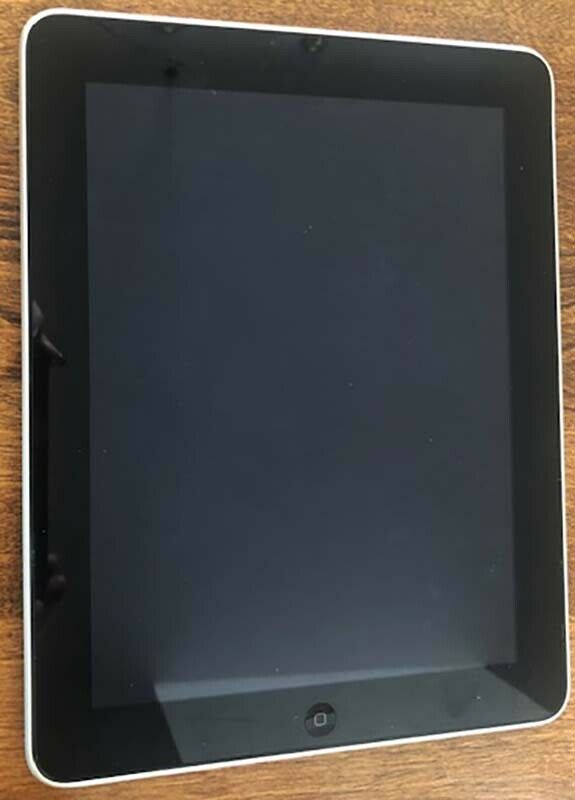 Apple iPad 1st Generation A1219 16GB WiFi Silver - 9.7&quot; Bundle with Case... - $28.05