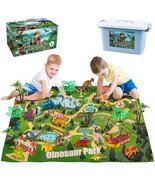 Dinosaur Toys Playset With Activity Play Mat For Kids,Realistic Dinosaur... - $13.99