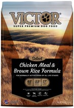 Victor Super Premium Dog Food Select Dry Dog Food Chicken Meal &amp; Brown Rice 1ea/ - £46.64 GBP