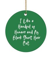 Beautiful Black Short Hair Cat Gifts, I Like a Handful of Humans and My Black Sh - £13.27 GBP