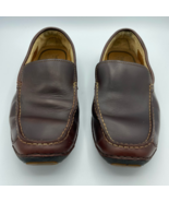 Timberland Mens Annapolis Root Beer Driving Loafers Brown Leather Slip-O... - £17.00 GBP