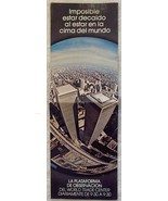  Rare 70s Twin Towers The Observation World Trade Center Brochure Panorama - $372.20 MXN