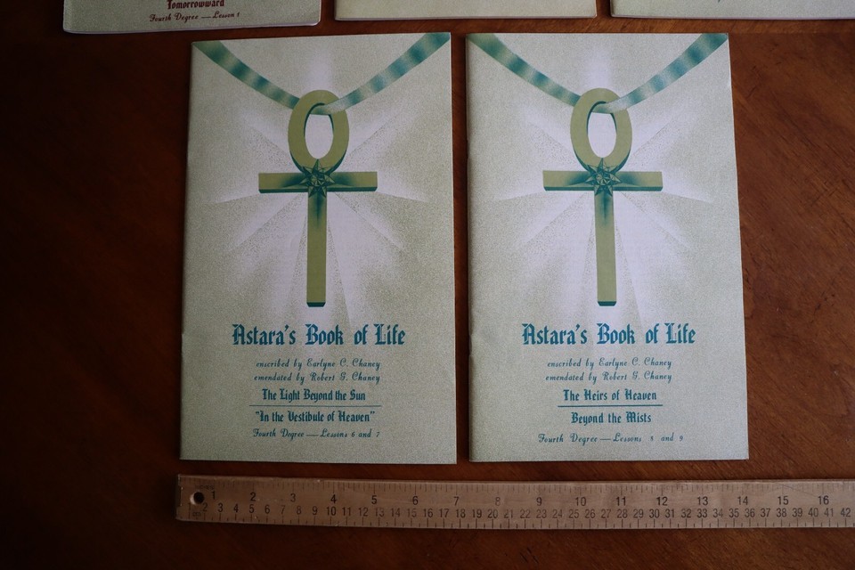5x Astara's Book of Life 22nd 3rd + 1-9 4th Degree Lessons School 1971  Astral Item image 3