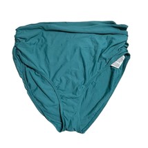 Anne Cole Convertible High Waist Shirred Swim Bottom Size XL Ocean Green... - $244.42 MXN