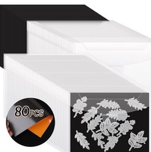 80 PCS Stamp and Die Storage Bag and Rubber 40 Cutting Die Storage Bag Set - $39.48