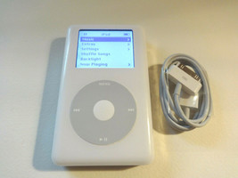 Apple I Pod Classic 4TH Gen. White 40GB...NEW Battery... - $129.99