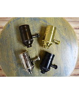 Solid Brass Dimmable Light Socket, Vintage Industrial Lamps, Full Range Dimmer - $17.72