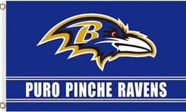Baltimore Ravens Green Flag 3X5 Ft Polyester Banner USA 90x150cm - $375.42 MXN