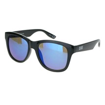 Kush Sunglasses Classic Black Square Frame Mirrored Lens Unisex Shades UV 400 - £15.71 GBP