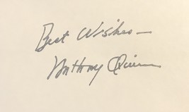 ANTHONY QUINN AUTOGRAPHED SIGNED 3x5 INDEX CARD w/COA THE GUNS OF NAVARONE - $29.99