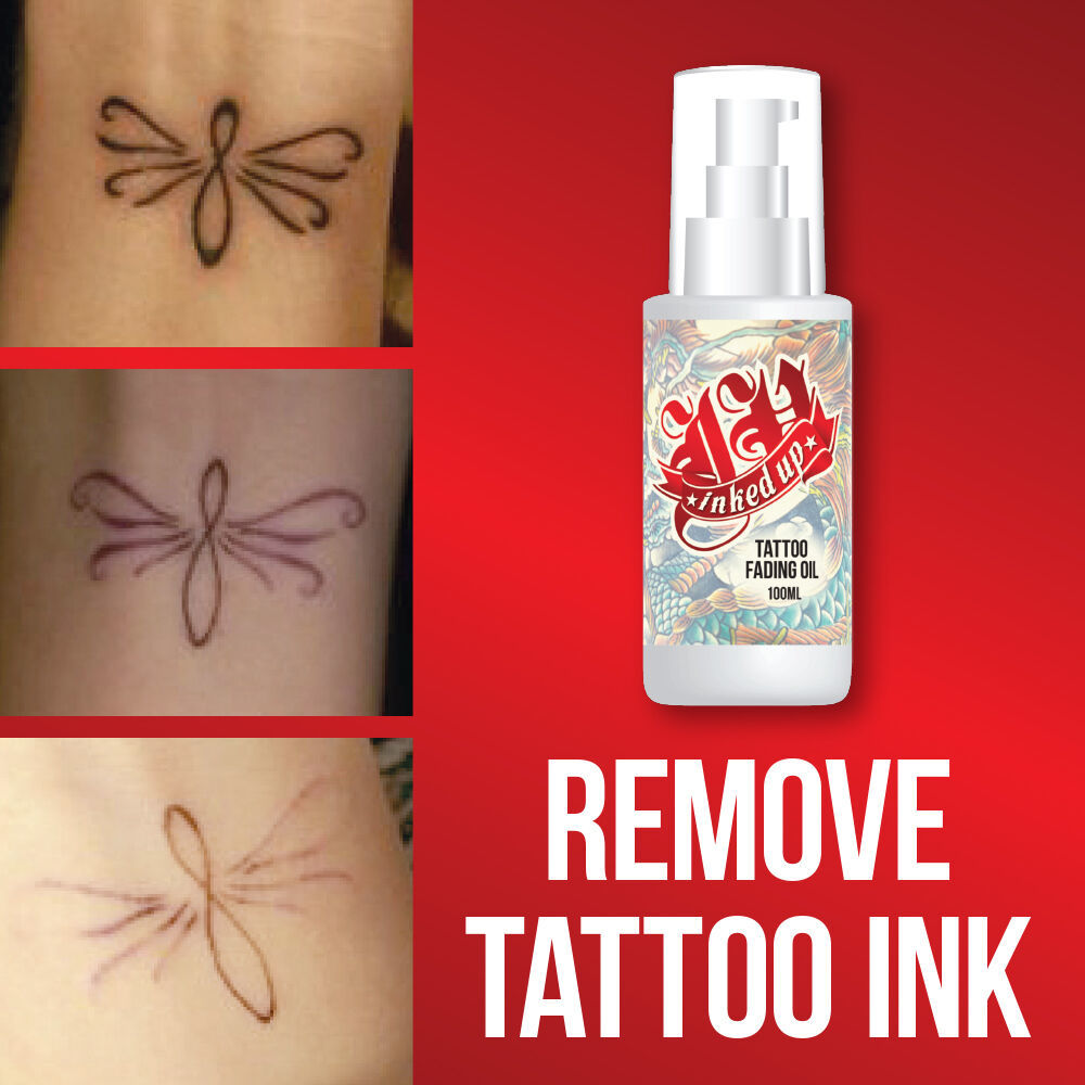 INKED UP TATTOO FADING OIL – REMOVE TATTOO GET RID OF INK CLEAR SKIN - $36.69