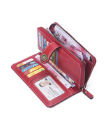 Large Capacity Women Leather Wallet with 12 Card Slots Women Purse Card ... - £15.84 GBP