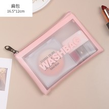 Transparent Cosmetic Bag PVC Women Zipper Clear Makeup Bags Beauty Case Travel M - £47.20 GBP