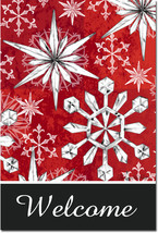 Snowflake Salutations Toland Art Banner - $24.00