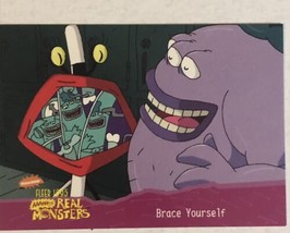 Aaahh Real Monsters Trading Card 1995  #36 Brace Yourself - £1.55 GBP