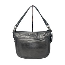 COACH Zoe Gunmetal Gray Leather Convertible Handbag Crossbody Purse F14707 - £46.48 GBP