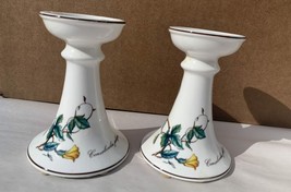 Villeroy and Boch Botanica China Pair of Candlestick Holders - £31.00 GBP