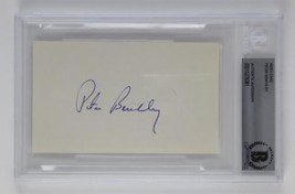 Peter Benchley Signed Autographed Slabbed 3x5 Index Card Author Jaws Bec... - $148.49