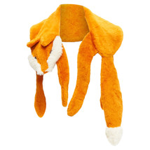 Vika Gazinskaya Alpaca Mohair Stuffed Toy Fox Scarf Women Orange One Size - $440.80