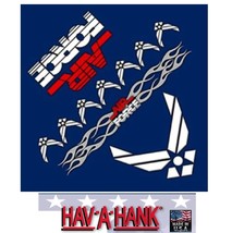 Usa Made Us United States Air Force Flames Bandana Head Wrap Hanky Scarf Scarve - £7.18 GBP