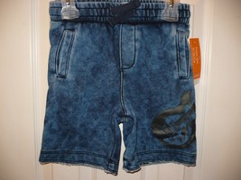 365 Kids from Garanimals Boys French Terry Shorts Size 7 Indigo Dye W Guitar - £8.67 GBP