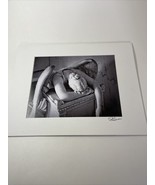 Angel Of Grief Print By Ellanore.  Gorgeous Black And White Matted Print. - $46.99