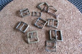 8 Small Medieval Buckles - £13.86 GBP