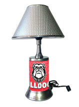 Georgia Bulldogs desk lamp with chrome finish shade, Mosaic design - £34.61 GBP