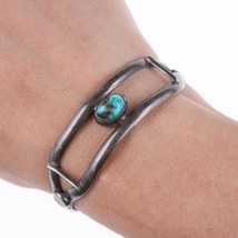 6&quot; 40&#39;s-50&#39;s Navajo sterling and turquoise bracelet - £86.94 GBP