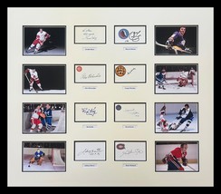 Johnny Bower plus 7other Autographs Museum Framed Ready to Display - $899.00