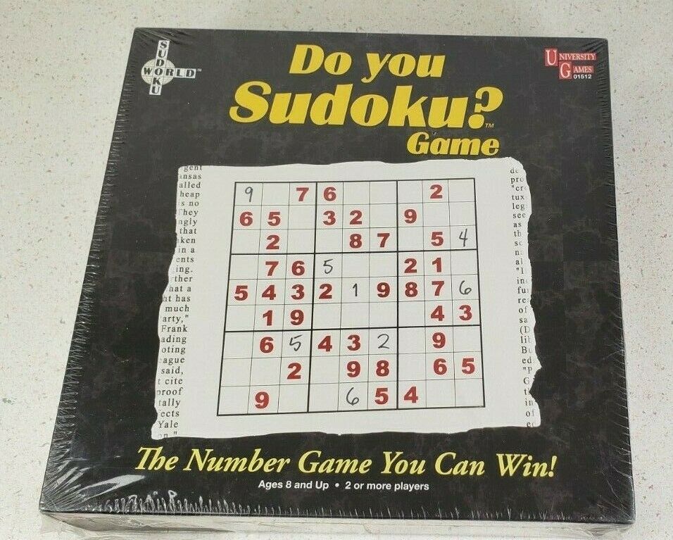 DO YOU SUDOKU? NUMBER PUZZLE GAME BY UNIVERSITY GAMES New SEALED - $20.77