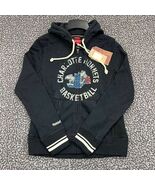 Charlotte Hornets Hoodie Women Small Mitchell &amp; Ness Full Zip Long Sleev... - $54.28 CAD